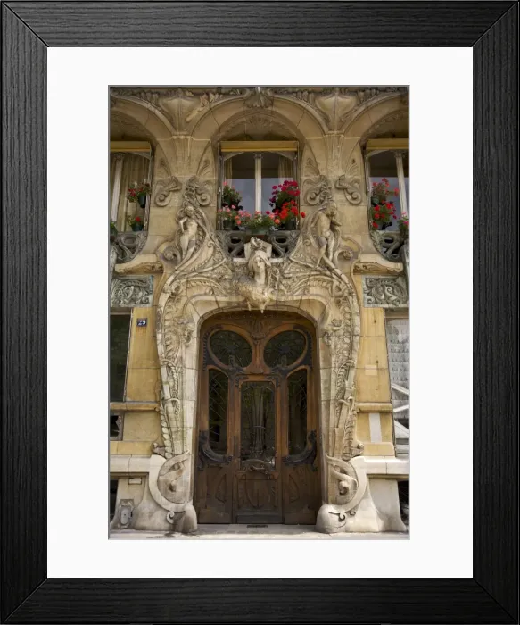 Framed Print : Art Nouveau doorway, Avenue Rapp, Paris, France Framed Print : Art Nouveau doorway, Avenue Rapp, Paris, France