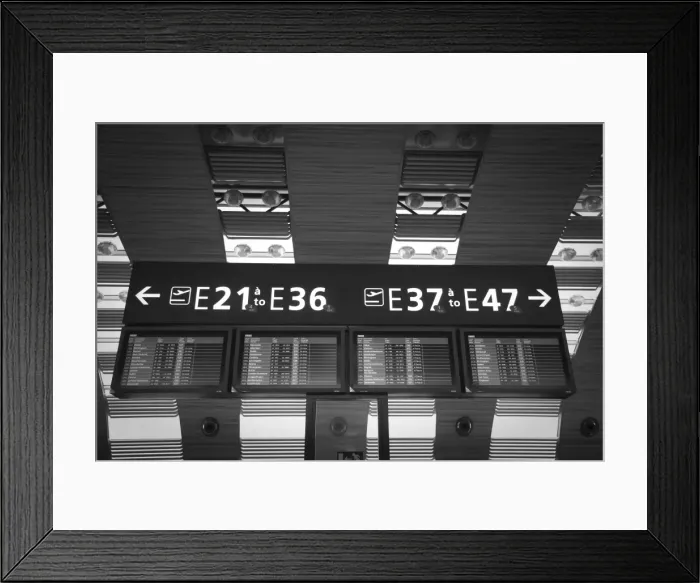 Framed Print : France, Paris, Charles de Gaulle Airport, Terminal 2 Framed Print : France, Paris, Charles de Gaulle Airport, Terminal 2