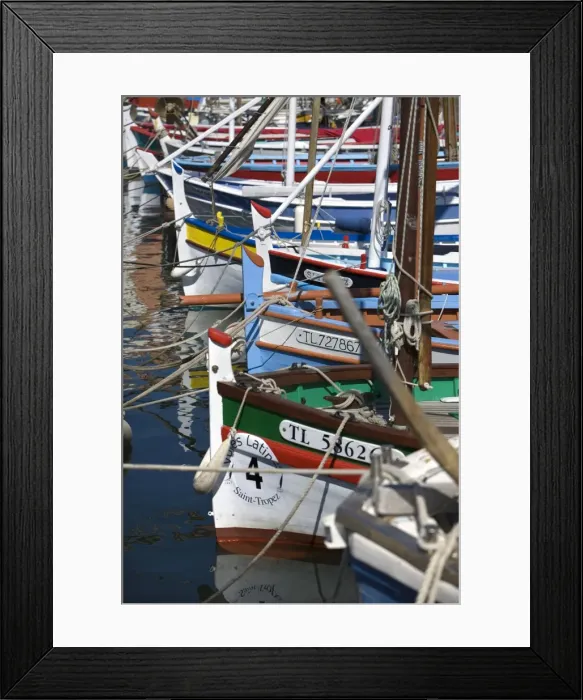 Framed Print : Boats in Harbour, St Framed Print : Boats in Harbour, St