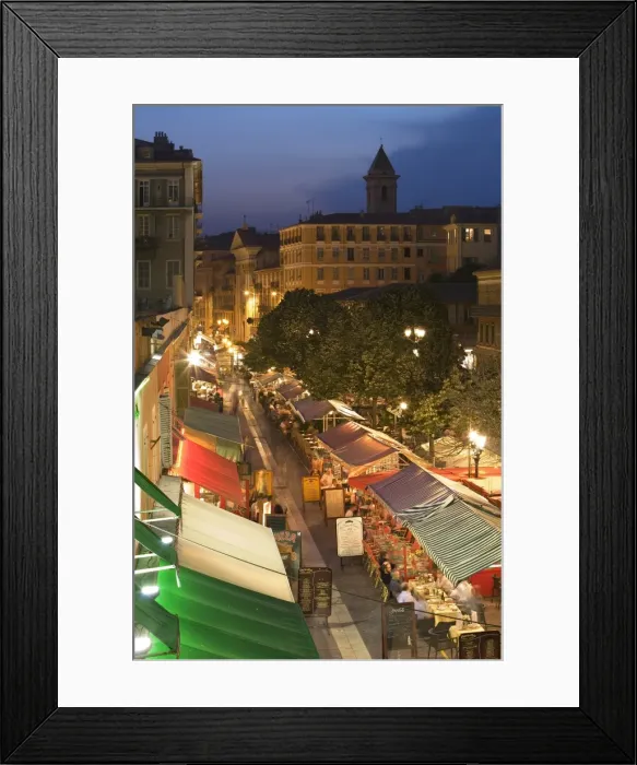 Framed Print : Cours Saleya Framed Print : Cours Saleya