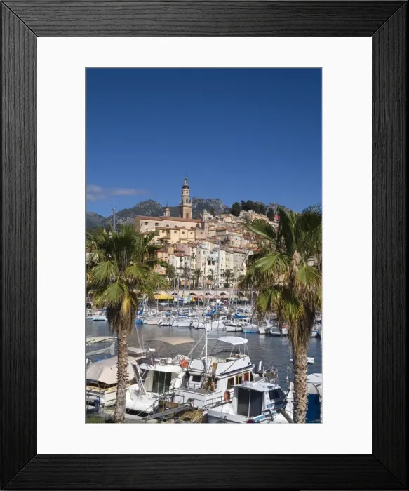 Framed Print : Menton, French Riviera Framed Print : Menton, French Riviera
