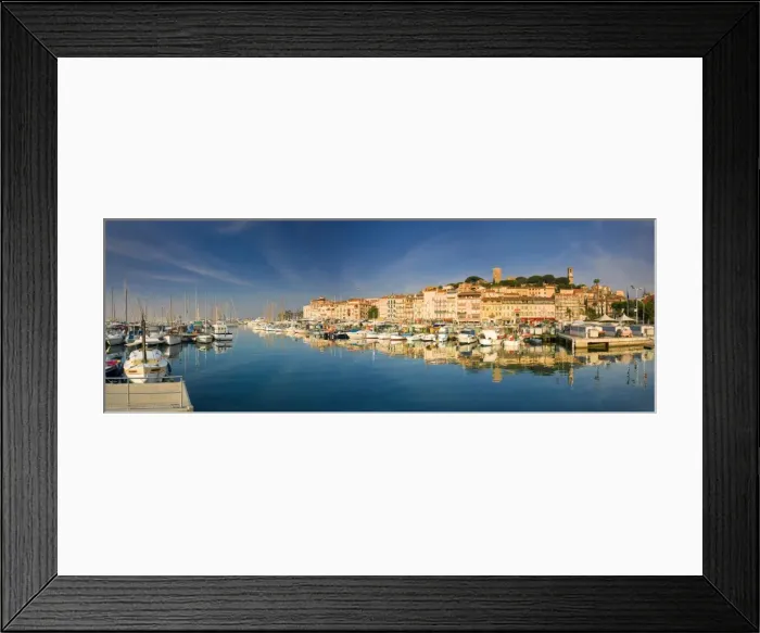 Framed Print : Vieux Port (Old Harbour) and old quarter of Le Suquet Framed Print : Vieux Port (Old Harbour) and old quarter of Le Suquet