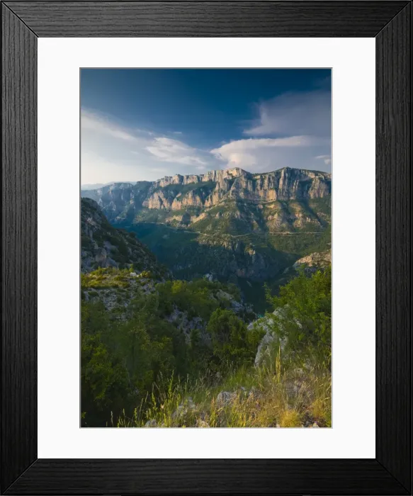 Framed Print : France, Provence-Alpes-Cote d Azur, Gorges du Verdon Framed Print : France, Provence-Alpes-Cote d Azur, Gorges du Verdon