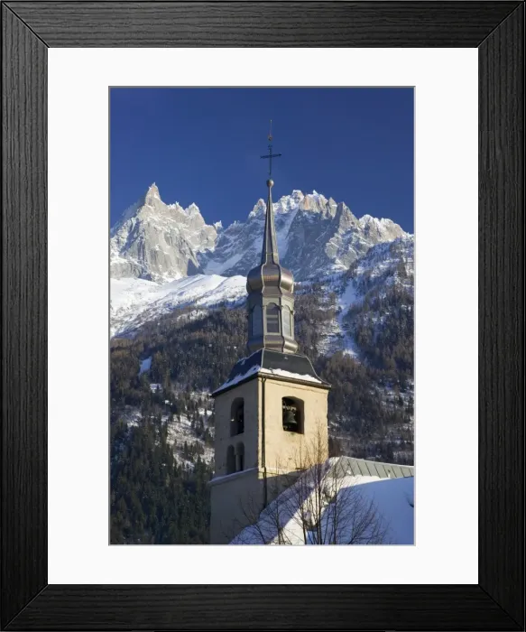 Framed Print : Eglise St-Michel, Chamonix, Haute Savoie, France Framed Print : Eglise St-Michel, Chamonix, Haute Savoie, France