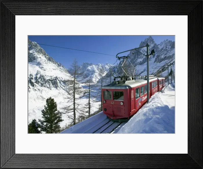 Framed Print : Train du Montenvers by Mer de Glace, Chamonix, Haute Savoie, France Framed Print : Train du Montenvers by Mer de Glace, Chamonix, Haute Savoie, France