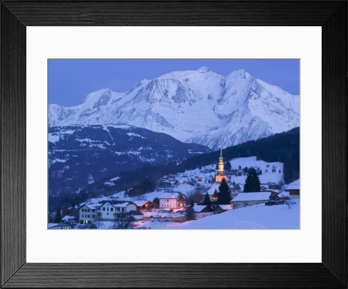 Framed Print : Combloux, Haute Savoie, France Framed Print : Combloux, Haute Savoie, France