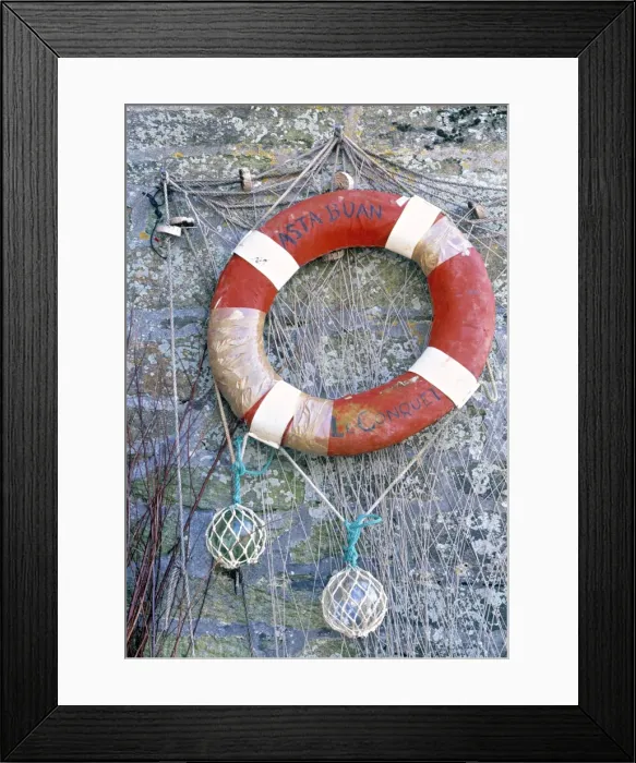 Framed Print : Lifebelt, Le Conquet Framed Print : Lifebelt, Le Conquet