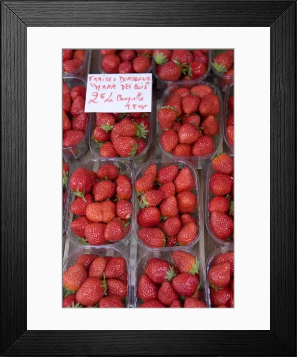 Framed Print : Strawberries at Market Framed Print : Strawberries at Market