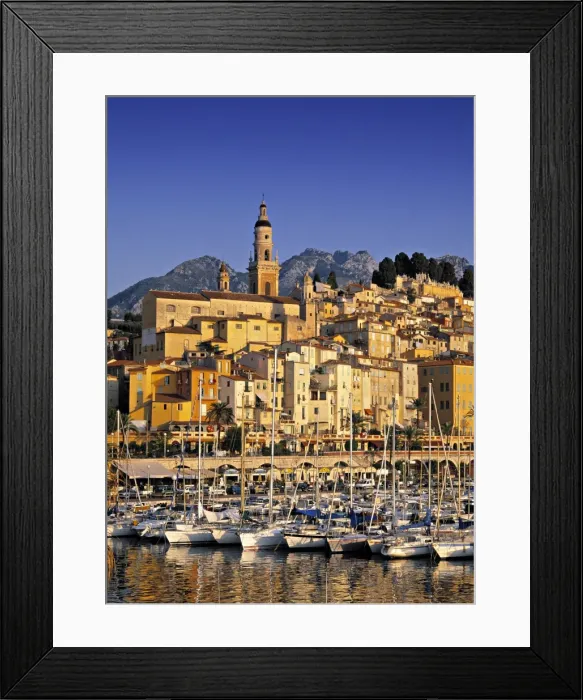 Framed Print : Menton, Cote D Azur Framed Print : Menton, Cote D Azur