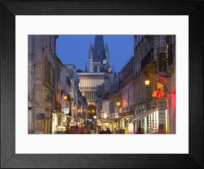 Framed Print : Rue Musette & Eglise Notre Dame, Dijon, Burgundy, France Framed Print : Rue Musette & Eglise Notre Dame, Dijon, Burgundy, France