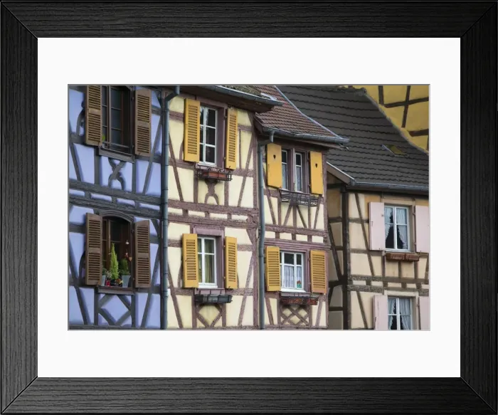 Framed Print : Half Timbered Houses, Colmar, Alsace, France Framed Print : Half Timbered Houses, Colmar, Alsace, France
