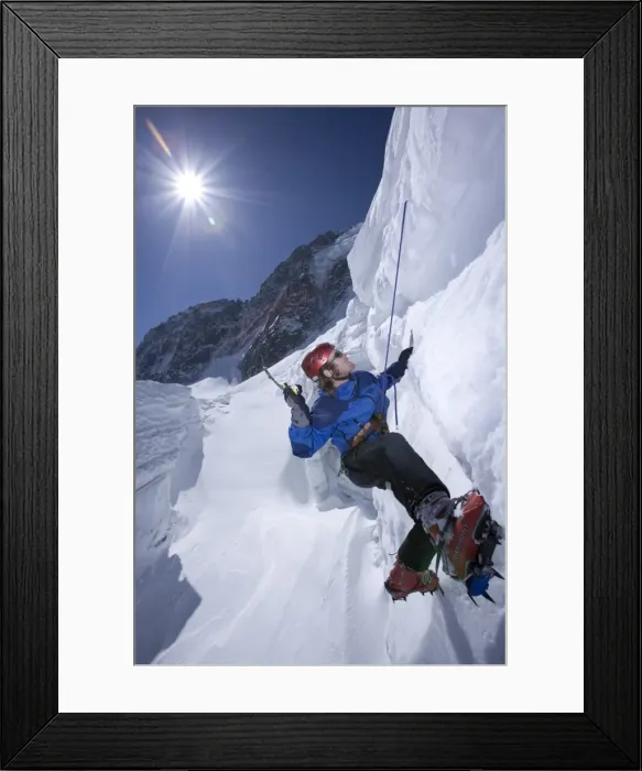 Framed Print : Skiers on the Argentiere Glacier, Chamonix, France (MR) Framed Print : Skiers on the Argentiere Glacier, Chamonix, France (MR)