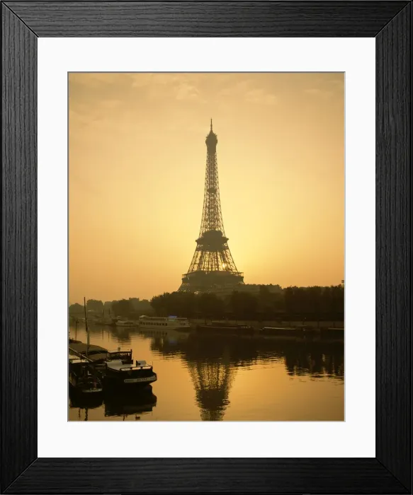 Framed Print : Eiffel Tower (Tour Eiffel) & The Seine River at Dawn, Paris, France Framed Print : Eiffel Tower (Tour Eiffel) & The Seine River at Dawn, Paris, France