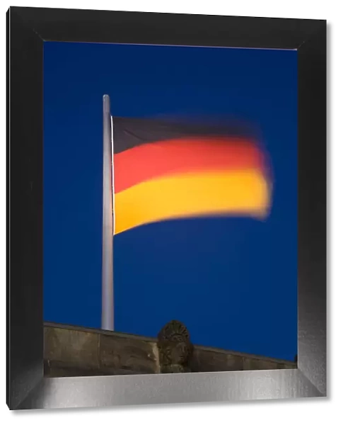 German flag, Reichstag, Berlin, Germany