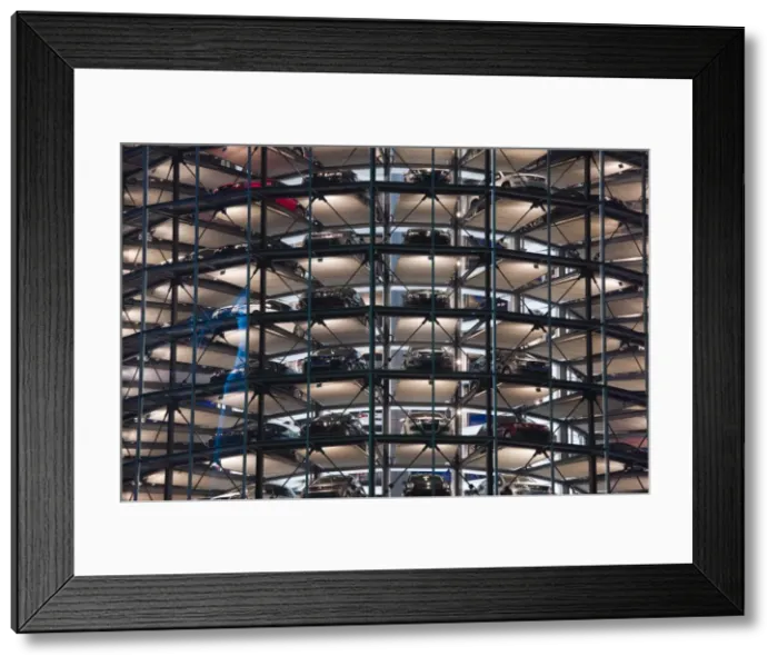 Framed Print : Germany, Lower Saxony, Wolfsburg, Autostadt, VW Auto Towers Framed Print : Germany, Lower Saxony, Wolfsburg, Autostadt, VW Auto Towers