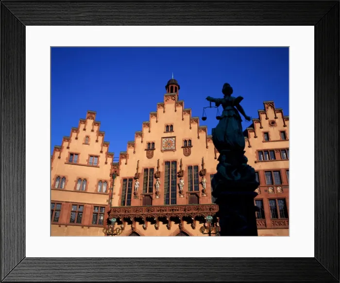 Framed Print : The Romer (Romerberg) / Detail of Building Facades Framed Print : The Romer (Romerberg) / Detail of Building Facades