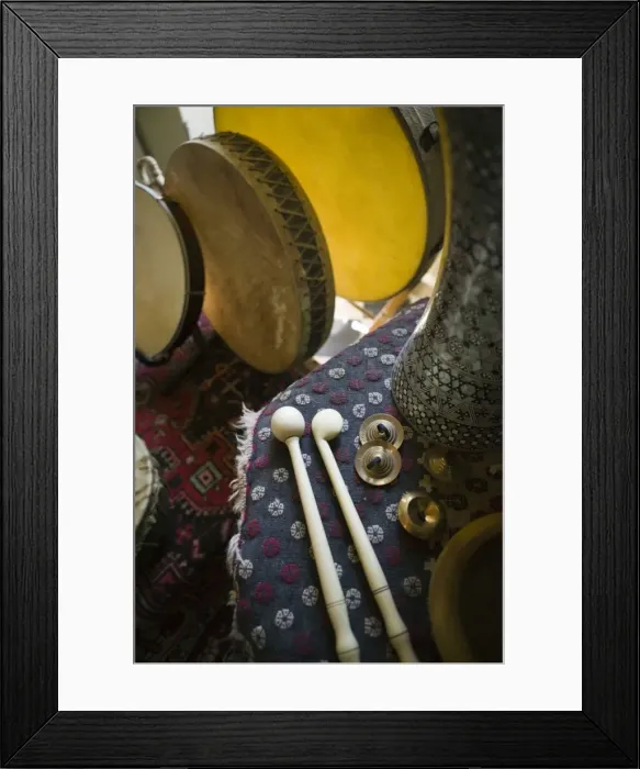 Framed Print : Historic Cretan Musical Instruments, Crete, Greece Framed Print : Historic Cretan Musical Instruments, Crete, Greece