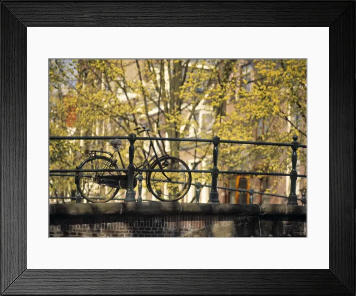 Framed Print : Bike on bridge Framed Print : Bike on bridge