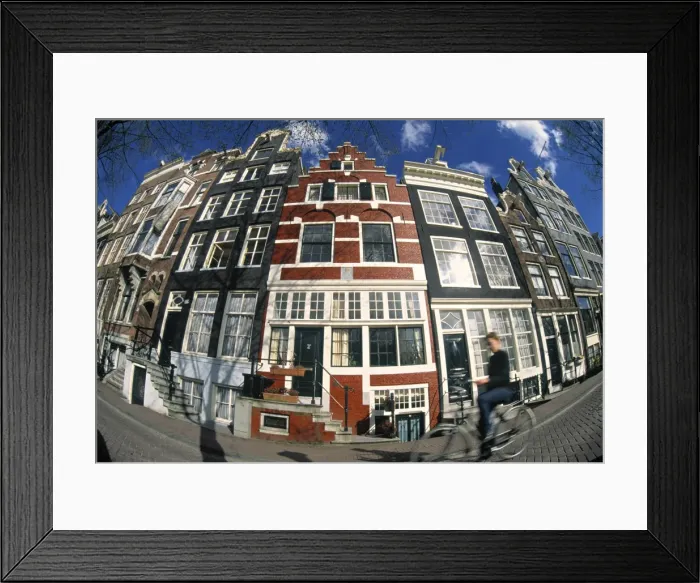 Framed Print : Canalside buildings Framed Print : Canalside buildings
