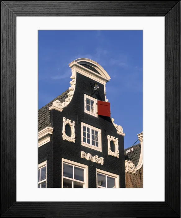 Framed Print : Gable of Canal house Framed Print : Gable of Canal house