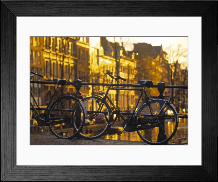 Framed Print : Bikes, Amsterdam Framed Print : Bikes, Amsterdam