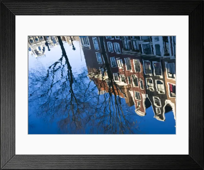 Framed Print : Canalside houses Framed Print : Canalside houses