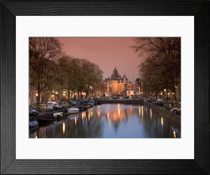 Framed Print : Kloveniers Burgwal canal and Waag Historic building Framed Print : Kloveniers Burgwal canal and Waag Historic building