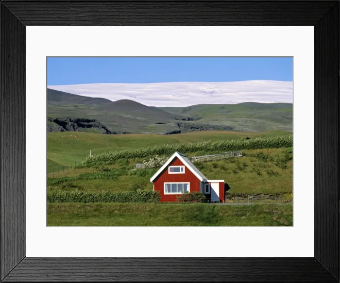 Framed Print : Red House, Southern Iceland Framed Print : Red House, Southern Iceland