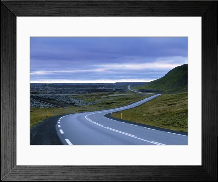 Framed Print : Road in Iceland Framed Print : Road in Iceland