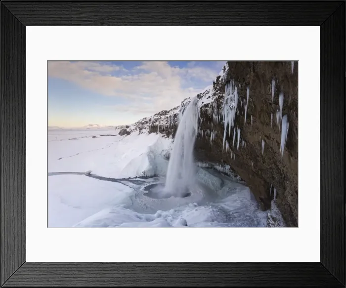 Framed Print : Seljalandfoss Falls waterfall, Rangarvalla District, Southern Iceland Framed Print : Seljalandfoss Falls waterfall, Rangarvalla District, Southern Iceland