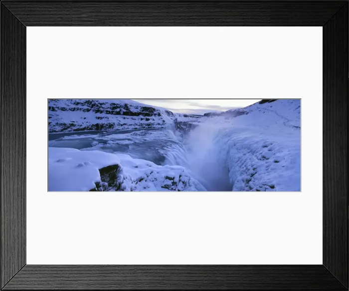 Framed Print : Iceland, Gullfoss Framed Print : Iceland, Gullfoss