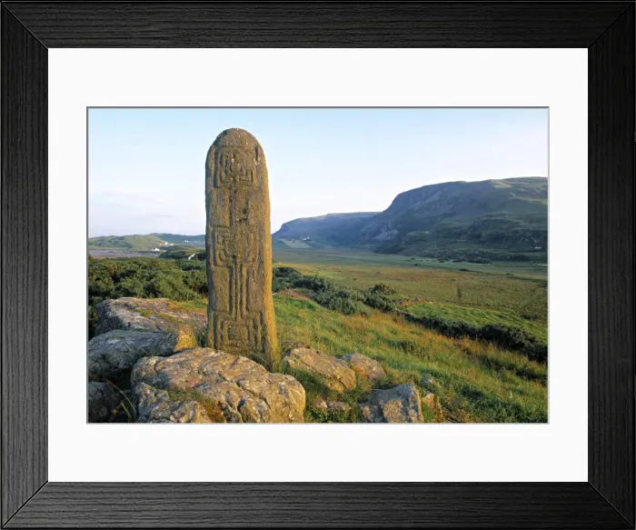 Framed Print : Megalithic Pillar, Gencolumbkille, Co Framed Print : Megalithic Pillar, Gencolumbkille, Co