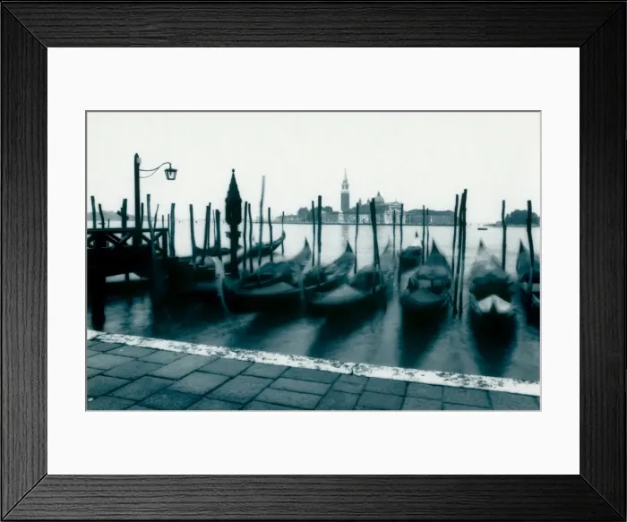 Framed Print : Gondolas & San Giorgio Maggiore, Venice, Veneto, Italy Framed Print : Gondolas & San Giorgio Maggiore, Venice, Veneto, Italy
