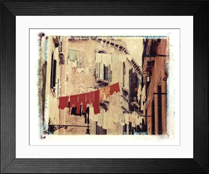Framed Print : Washing hanging outside Framed Print : Washing hanging outside