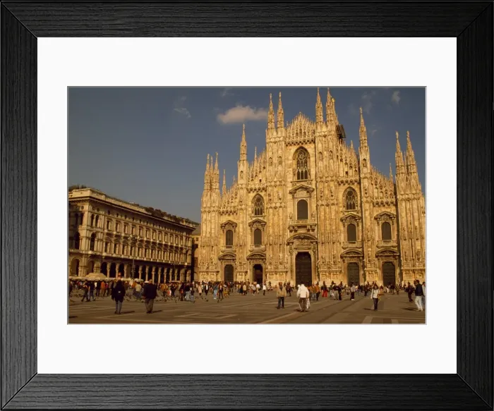 Framed Print : Piazza del Duomo and the Duomo the largest Gothic Cathedral Framed Print : Piazza del Duomo and the Duomo the largest Gothic Cathedral