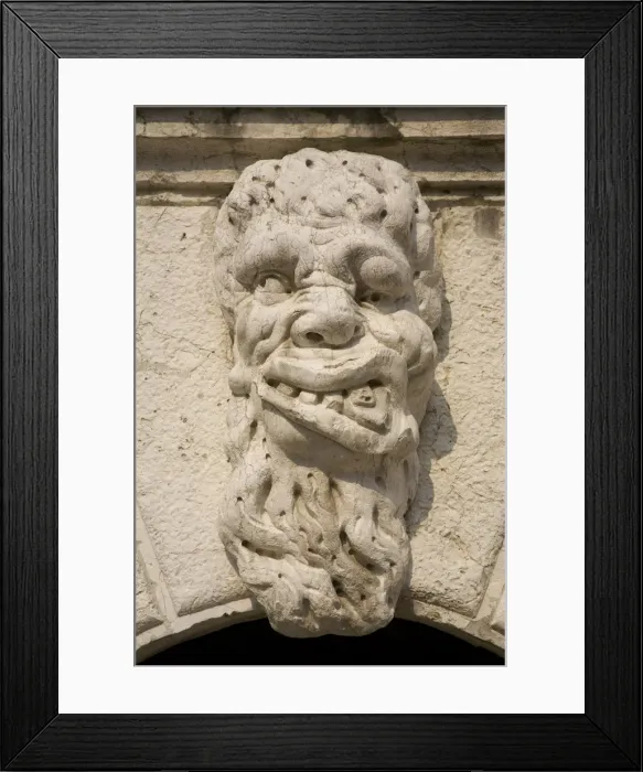 Framed Print : Carved figure, Santa Maria Formosa, Venice, Italy Framed Print : Carved figure, Santa Maria Formosa, Venice, Italy