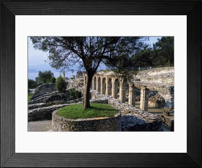 Framed Print : Grotte di Catullo in Sirmione at the southern end of the lake Framed Print : Grotte di Catullo in Sirmione at the southern end of the lake
