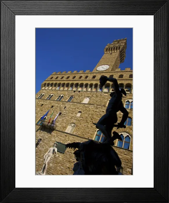 Framed Print : Benvenuto Cellinis statue of Perseus holding the head of Medusa Framed Print : Benvenuto Cellinis statue of Perseus holding the head of Medusa
