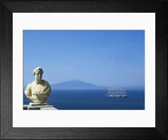 Framed Print : View from the balcony of the Excelsior Vittoria with