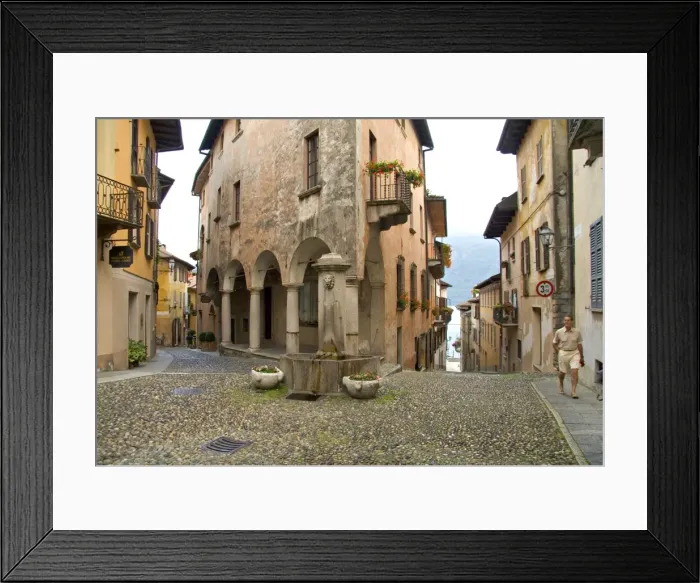 Framed Print : Cannobio, Lago Maggiore, Piedmont, Italy