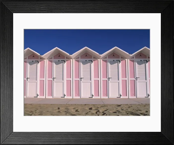 Framed Print : Changing Huts Framed Print : Changing Huts
