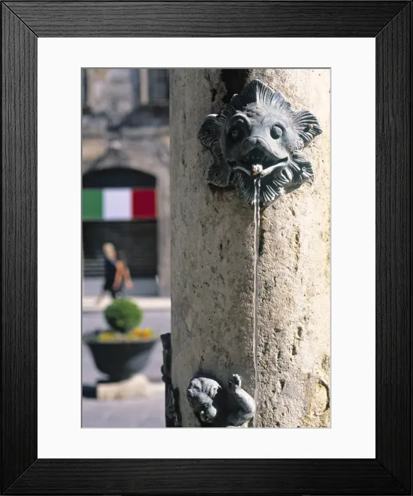 Framed Print : Piazza Duomo fountain Framed Print : Piazza Duomo fountain