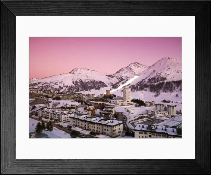 Framed Print : Sestriere Ski Resort (Site of 2006 Winter Olympics) Framed Print : Sestriere Ski Resort (Site of 2006 Winter Olympics)