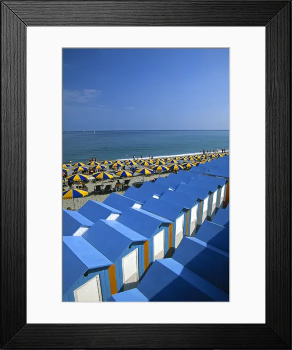 Framed Print : Beach Huts Framed Print : Beach Huts