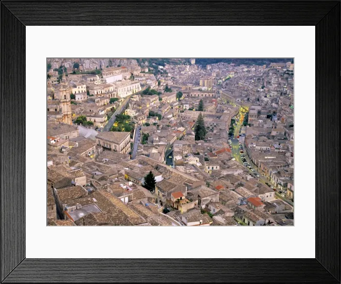 Framed Print : View over Modica Framed Print : View over Modica