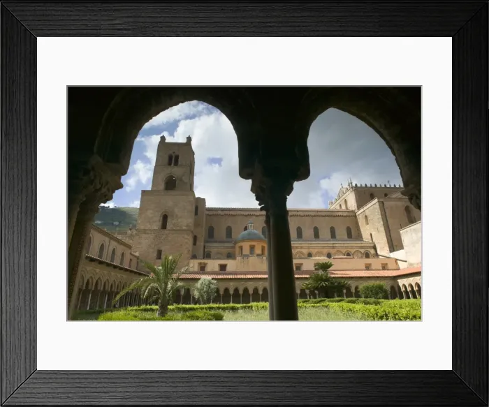Framed Print : Santa Maria La Nuova Duomo, Monreale, Sicily, Italy
