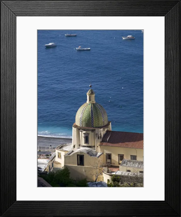 Framed Print : Santa Maria Assunta Church, Positano, Amalfi Coast, Italy Framed Print : Santa Maria Assunta Church, Positano, Amalfi Coast, Italy