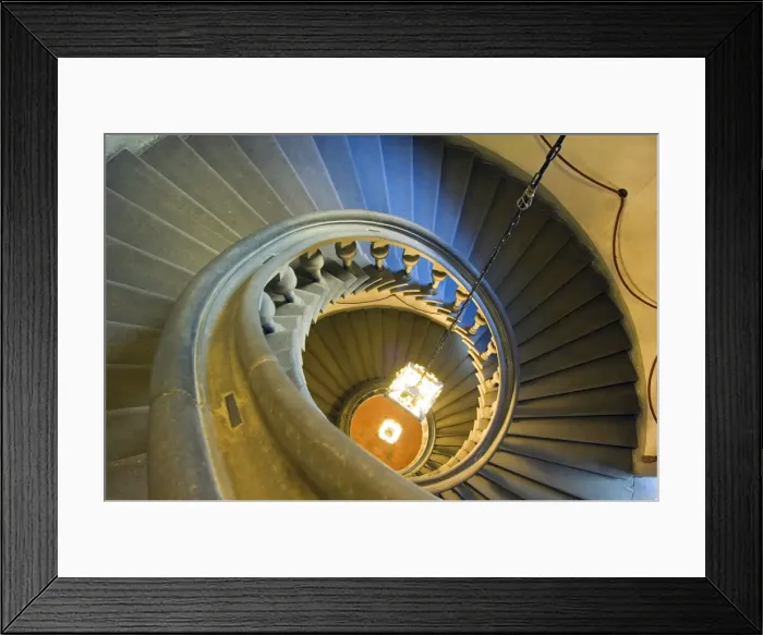 Framed Print : The Snail spiral staircase Framed Print : The Snail spiral staircase