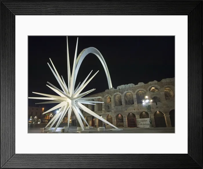 Framed Print : Amphitheatre and shooting star monument at night Framed Print : Amphitheatre and shooting star monument at night