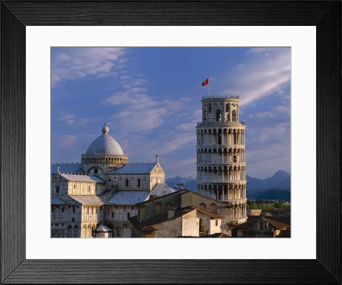 Framed Print : Leaning Tower (Torre Pendente) & Duomo Framed Print : Leaning Tower (Torre Pendente) & Duomo
